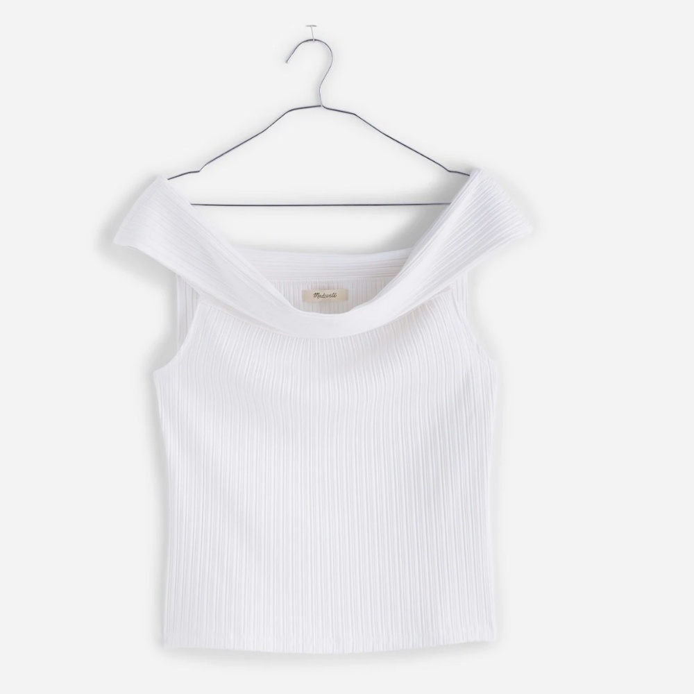 Ribbed Off-the-Shoulder Top